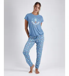 AZNAR INNOVA MR WONDERFUL PIJAMA MANGA CORTA EXPLORE AZUL