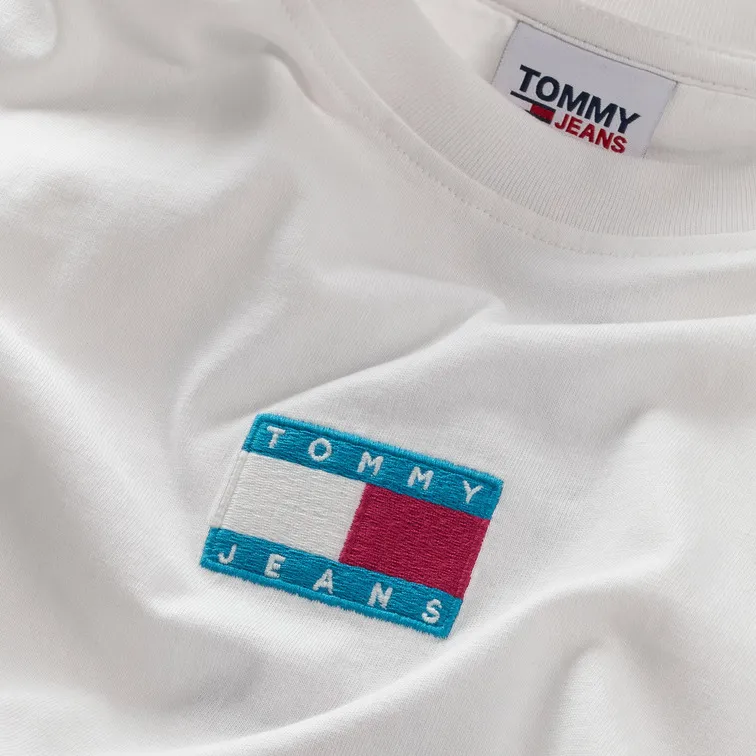 CAMISETA CLÁSICA DE PUNTO CON PARCHE LOGO MUJER TOMMY JEANS