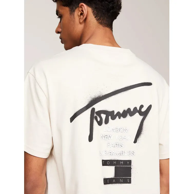 CAMISETA DE CUELLO REDONDO CON LOGO GRAFITTI HOMBRE TOMMY JEANS