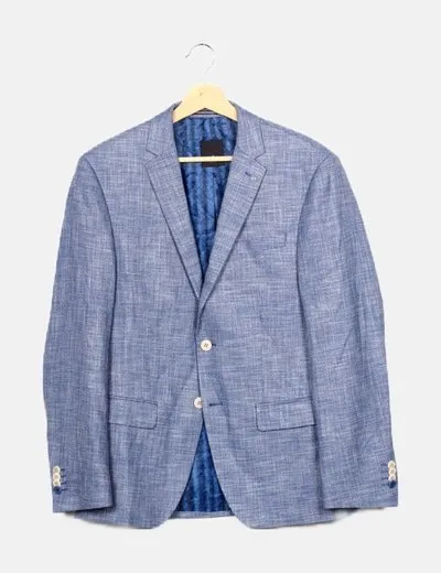 Daniel Hechter Blazer jaspeado azul