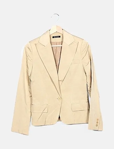 Lanidor Blazer satinada beige