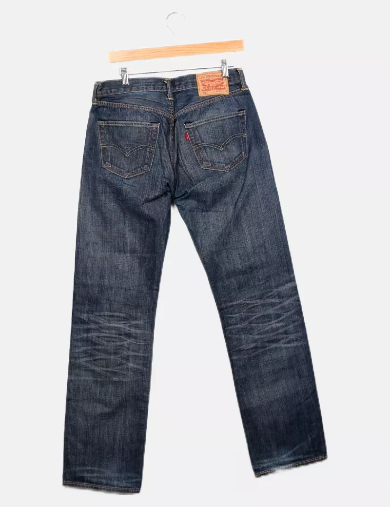 Levi's Jeans denim azul efecto desgastado