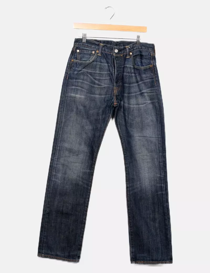 Levi's Jeans denim azul efecto desgastado