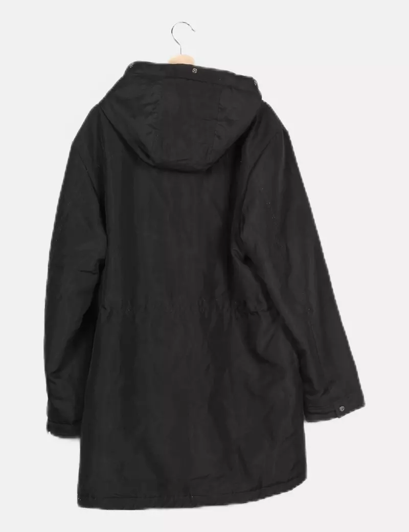 ONLY & SONS Parka negra capucha