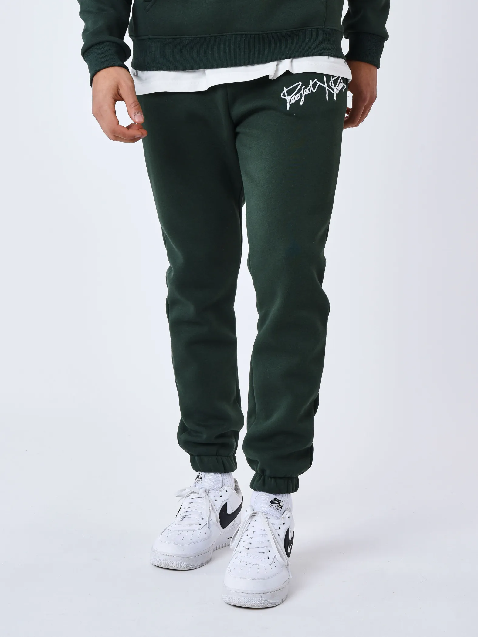 Pantalón de chándal básico con bordado completo del logotipo