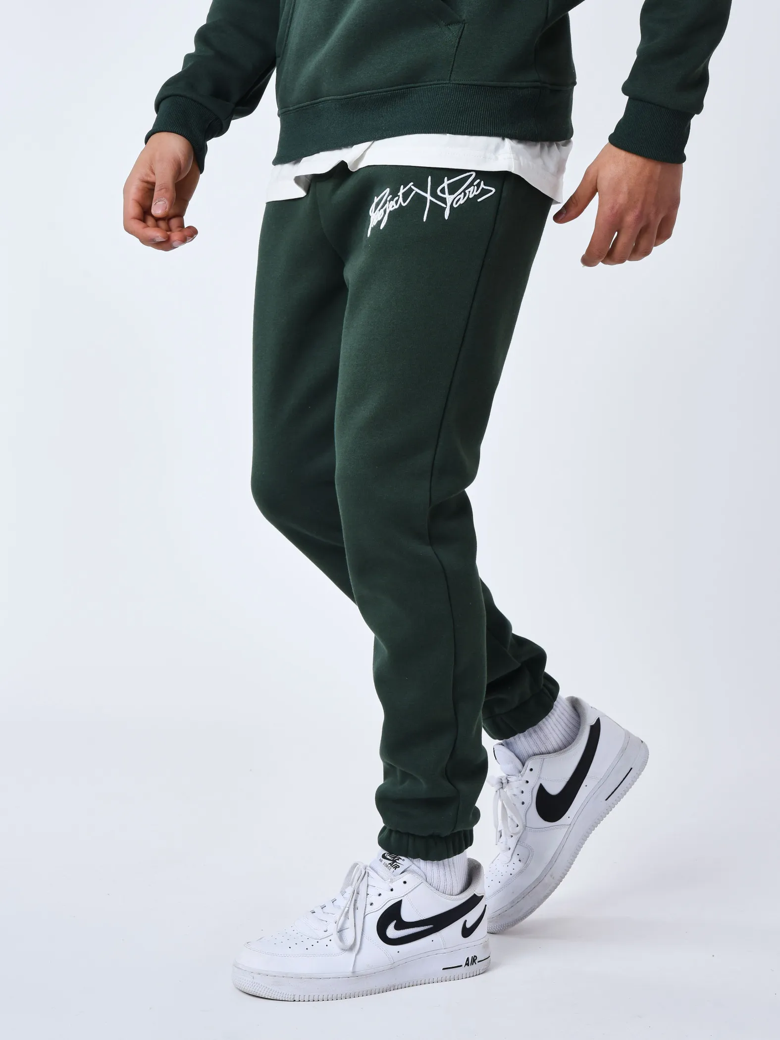 Pantalón de chándal básico con bordado completo del logotipo