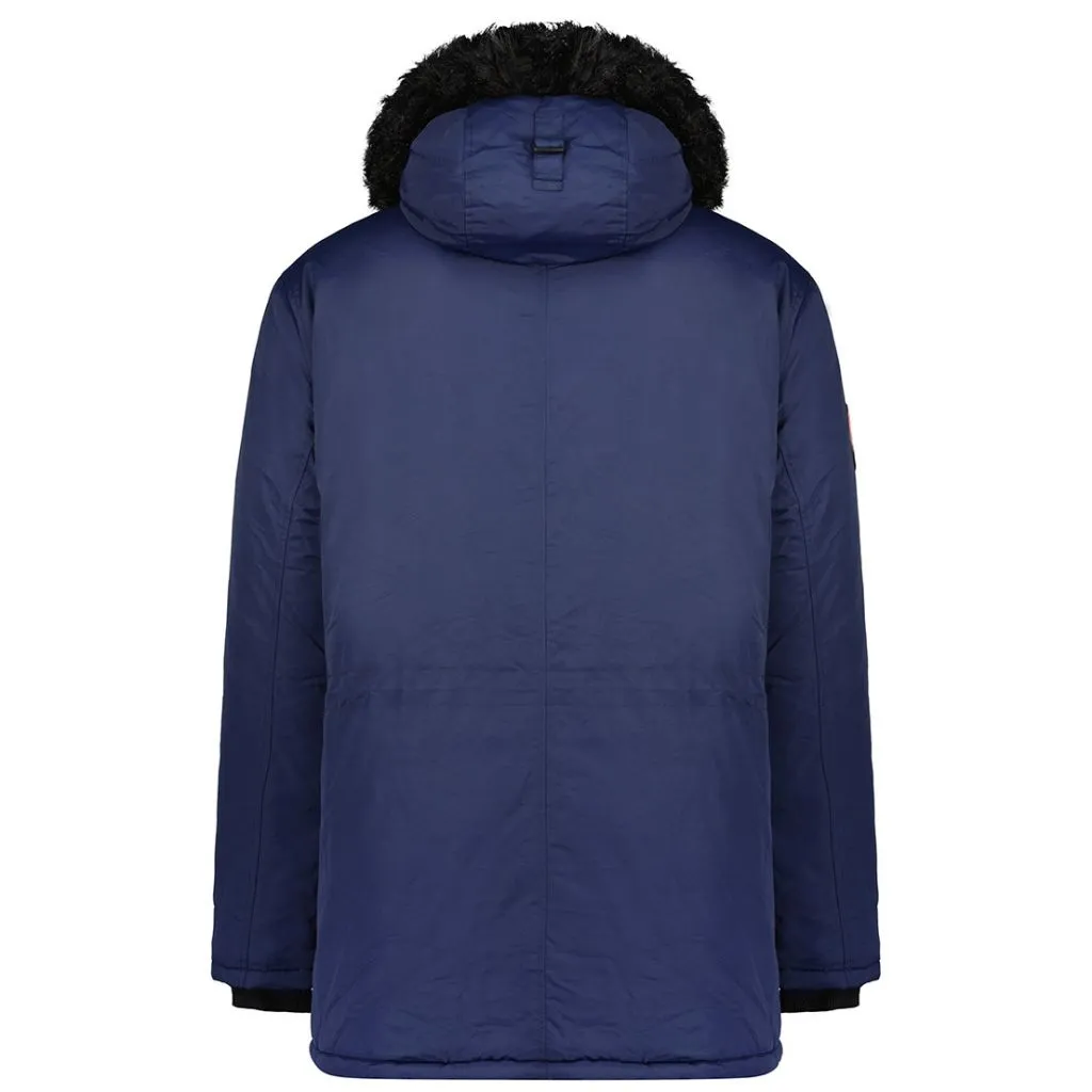 PARKA DE HOMBRE ALCALEAK AZUL MARINO