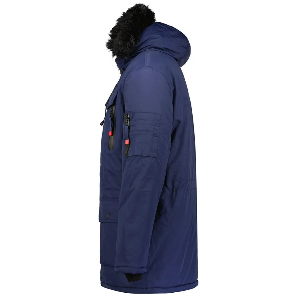 PARKA DE HOMBRE ALCALEAK AZUL MARINO