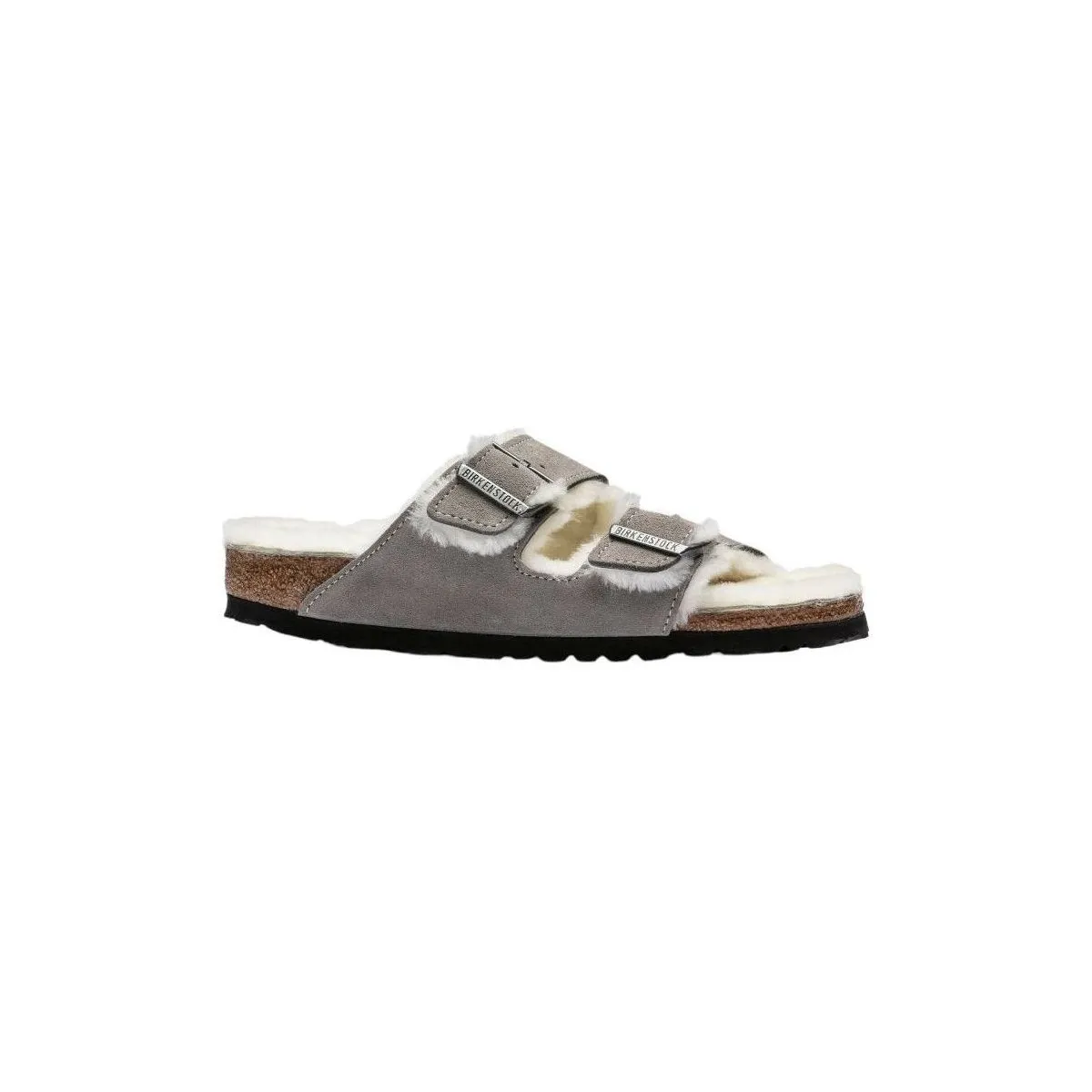 Sandalias Arizona Shearling Mujer Stone Coin