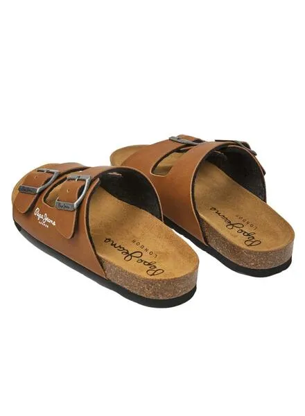 Sandalias Pepe Jeans Kansas Marrón Niño y Niña