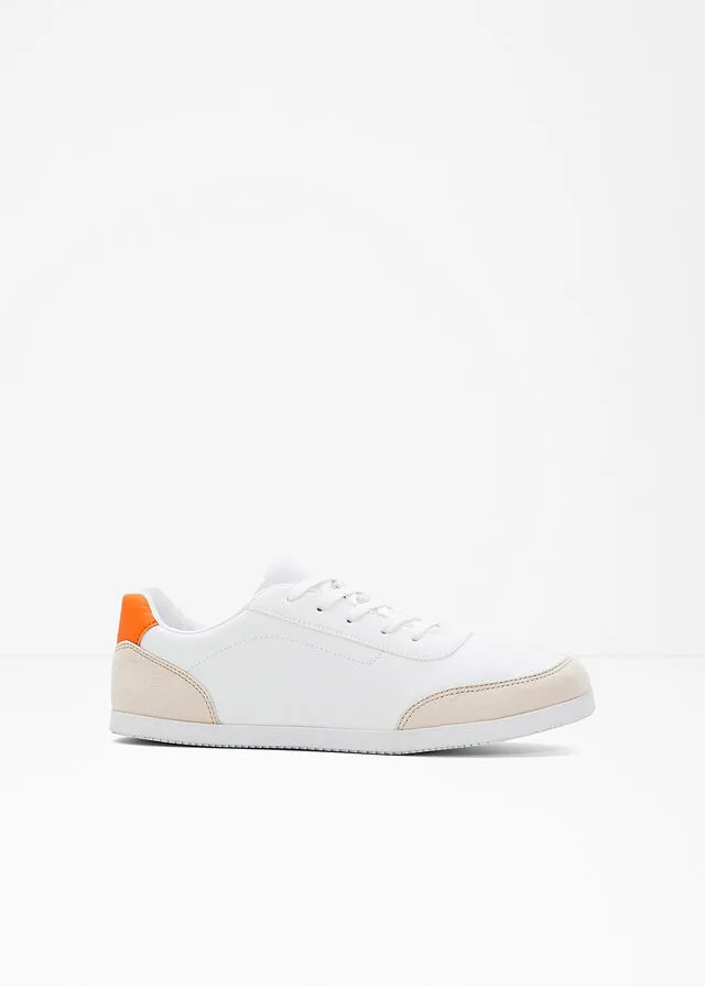 Sneakers bajos Blanco-gris guijarro-naranja claro