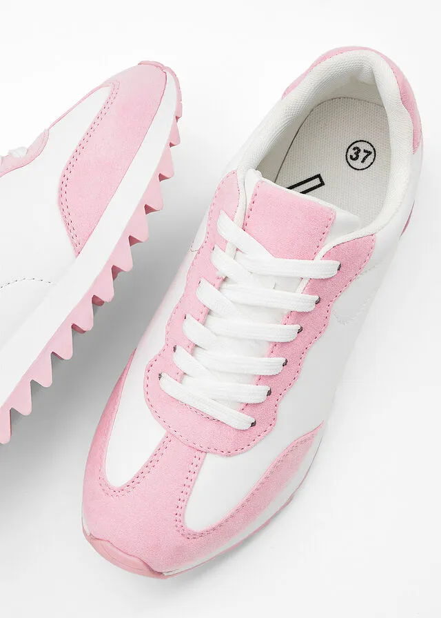 Sneakers bajos Rosa pálido-blanco