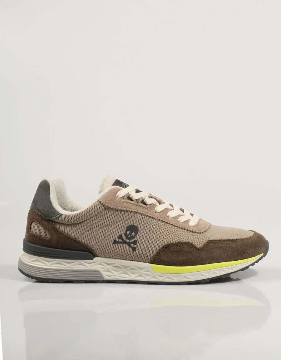  sneakers SCALPERS Harry Sneakers en Beige 83802