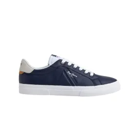 Tenis Pepe Jeans Hombre Kenton Flag M Azul - Blanco