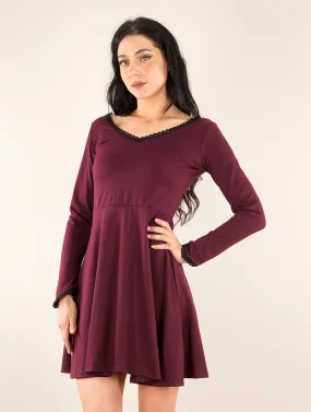 Vestido bohemio Proserpine, Burdeos