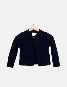 Zara Blazer azul marino bordados